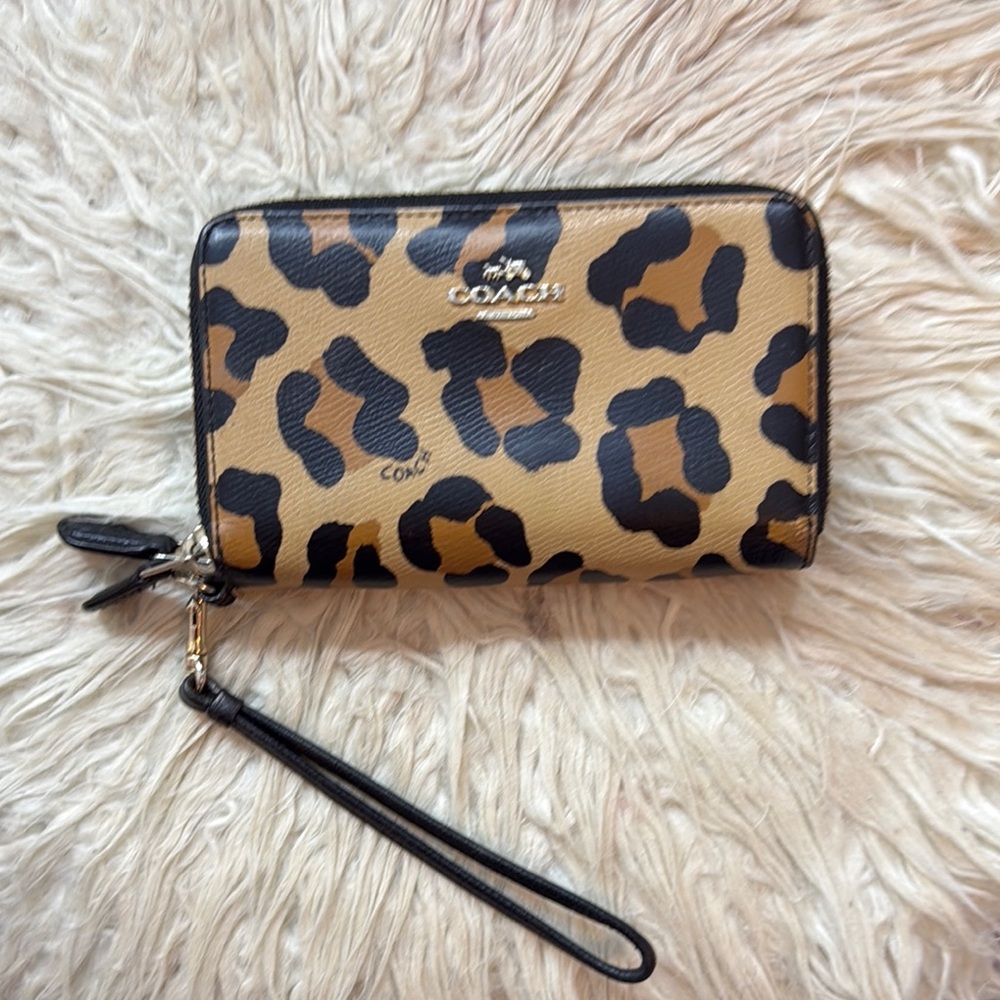 Coach Leopard Print Wallet